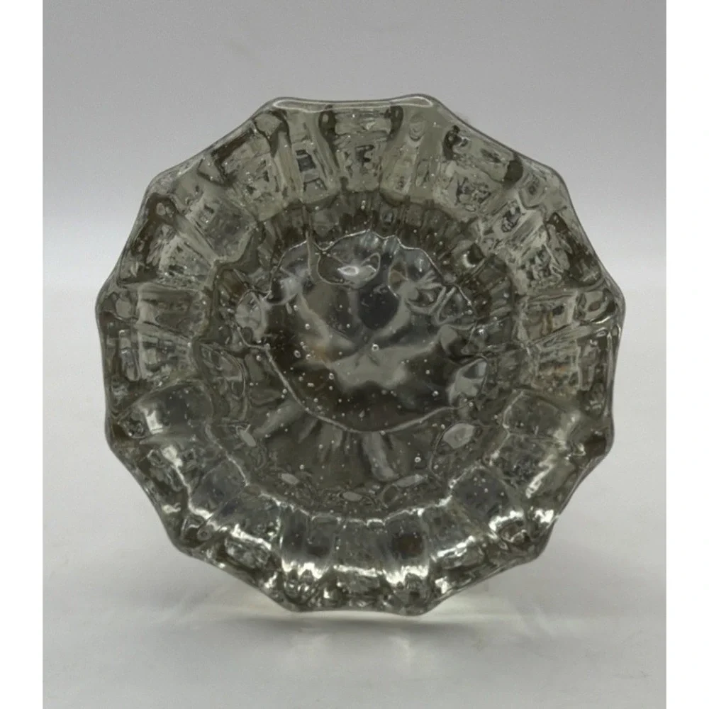 12 Point Glass Crystal Door Knob Set Pair With Hardware Spindle Vintage
